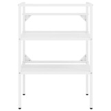 vidaXL Wastafelframe 59x38x83 cm ijzer wit