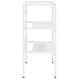 vidaXL Wastafelframe 59x38x83 cm ijzer wit