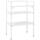 vidaXL Wastafelframe 59x38x83 cm ijzer wit