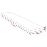vidaXL Wandschap 100x20x4 cm bamboe