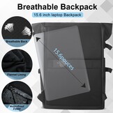 Rolltop Laptoprugzak 15.6" - 34% Korting!