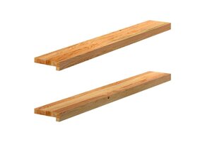 2x Massief Eikenhouten Vensterbanken 110x15x2 cm - 57% Korting!