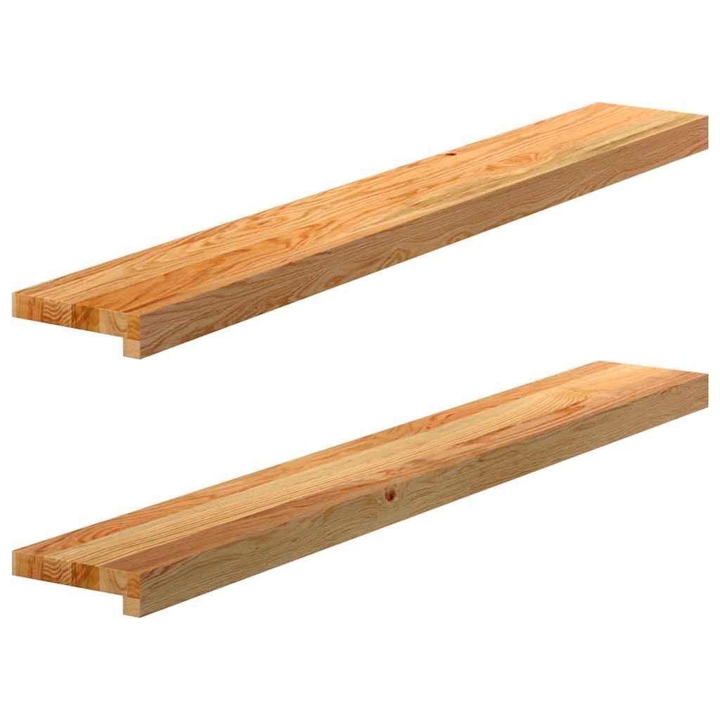 2x VidaXL Vensterbanken Massief Eikenhout (110x15x2 cm) - 29% Korting!