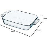 Set van 3 Ovenschalen Borosilicaatglas - 28% Korting!