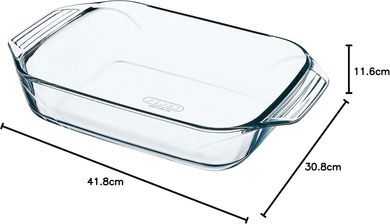 Set van 3 Ovenschalen Borosilicaatglas - 28% Korting!