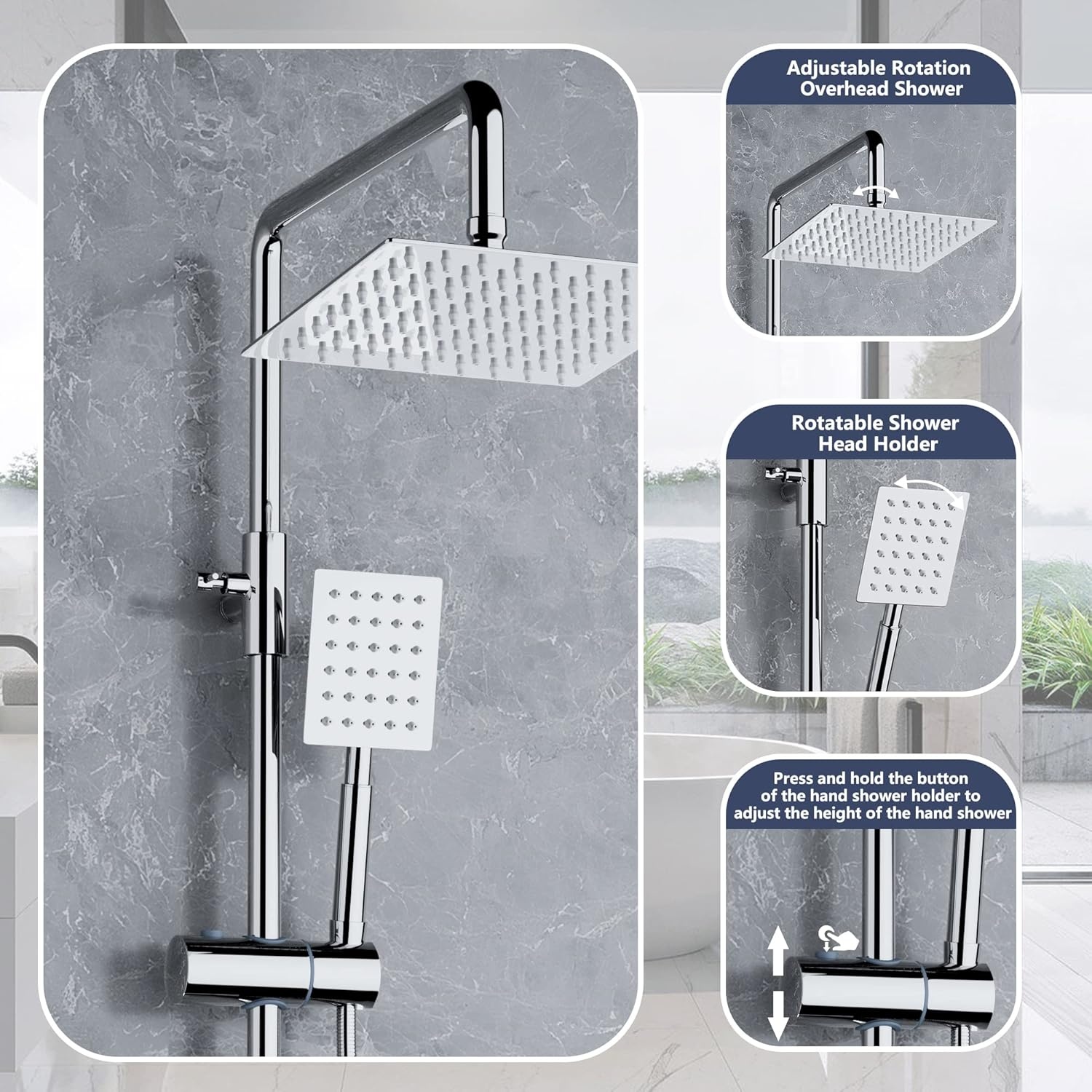 Thermostatische Doucheset Chroom - 34% Korting
