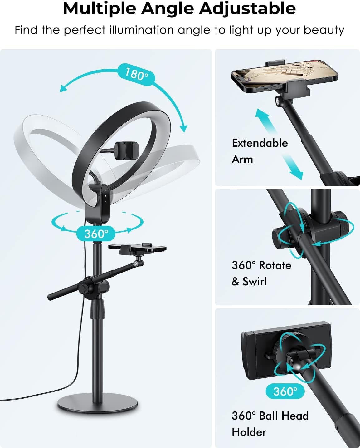 Ringlamp Standaard 54% Korting | Live Streaming & Selfies