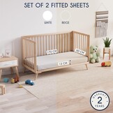 Hoeslakens Baby 70x140cm (Set van 2) - 100% Katoen Jersey - 32% Korting