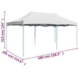 Inklapbare Partytent 3x6m Staal Wit - 37% Korting!