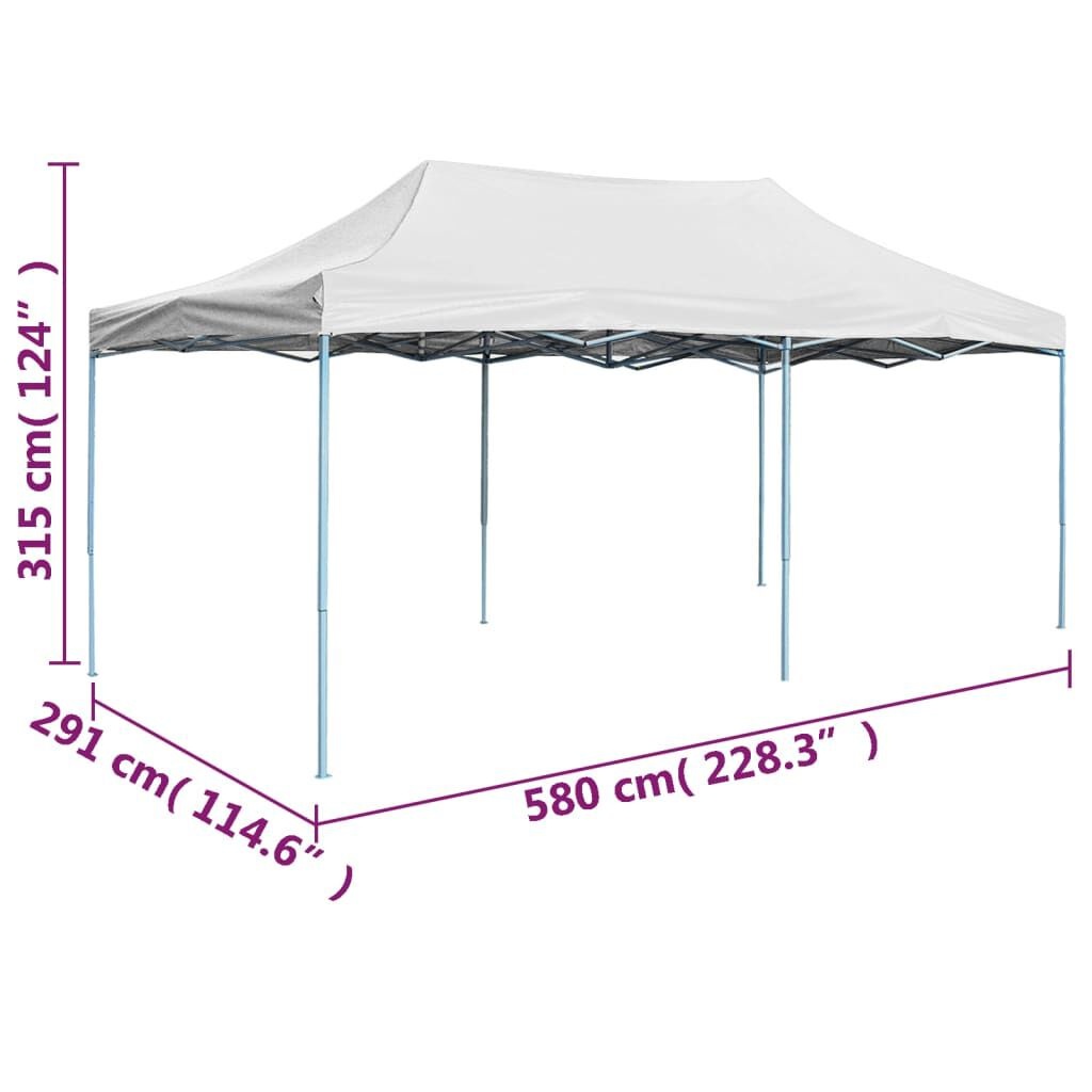 Inklapbare Partytent 3x6m Staal Wit - 37% Korting!