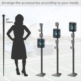 Universele Laadpaal Elektrische Auto (145cm) - Zilver Grijs - 29% Korting!