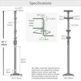 Universele Laadpaal Elektrische Auto (145cm) - Zilver Grijs - 29% Korting!