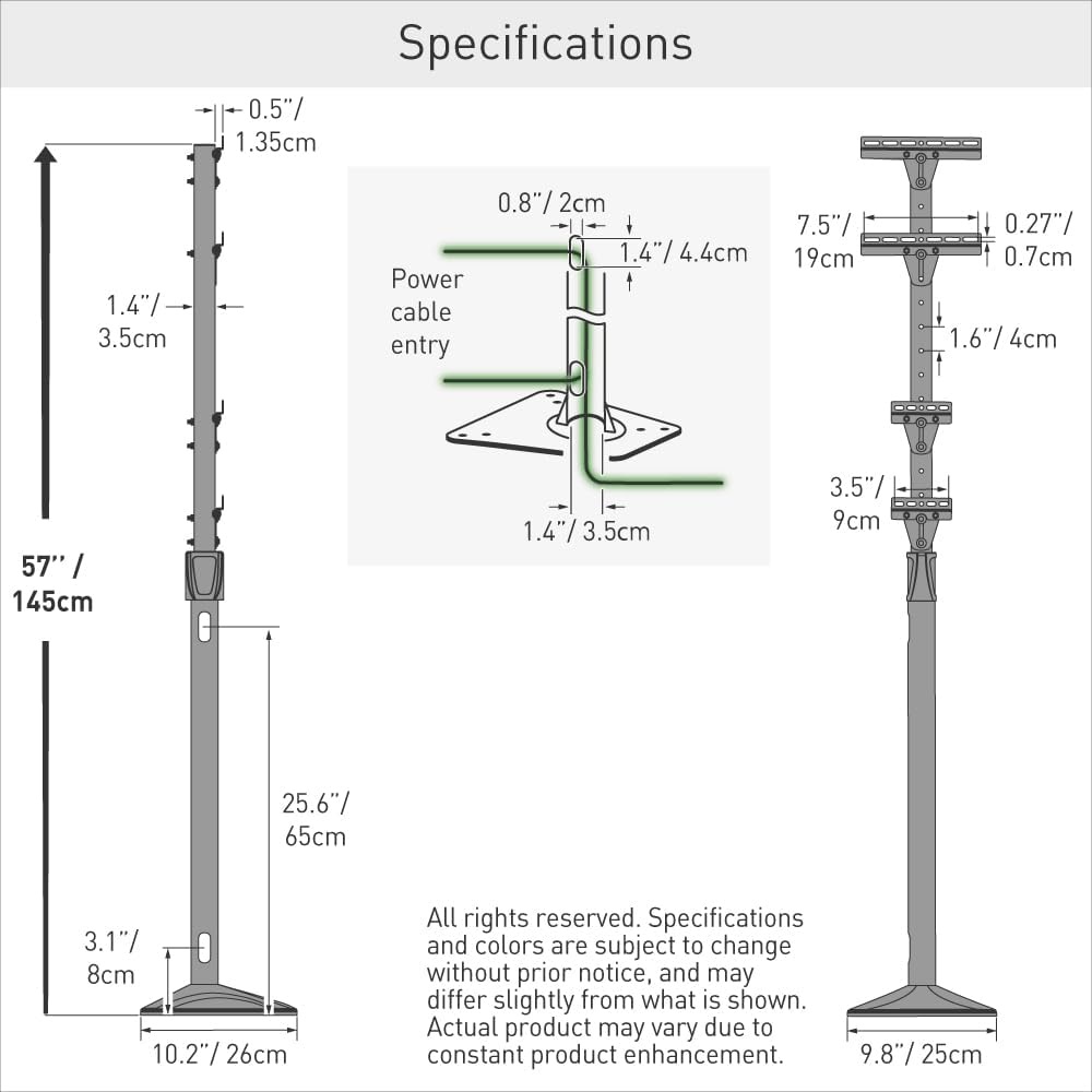 Universele Laadpaal Elektrische Auto (145cm) - Zilver Grijs - 29% Korting!