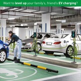 Universele Laadpaal Elektrische Auto (145cm) - Zilver Grijs - 29% Korting!