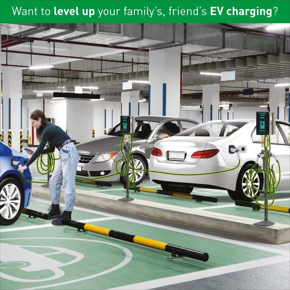 Universele Laadpaal Elektrische Auto (145cm) - Zilver Grijs - 29% Korting!