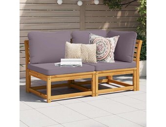 vidaXL 2-delige Loungeset Acaciahout - 35% Korting!