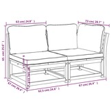 vidaXL 2-delige Loungeset Acaciahout - 35% Korting!