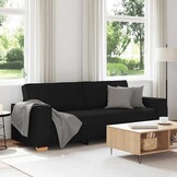 VidaXL 3-zitsbank Zwart - 35% Korting
