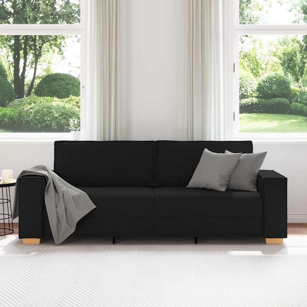 VidaXL 3-zitsbank Zwart - 35% Korting