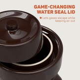 Keramische Fermentatiepot 4L met Gewichten & Deksel | 34% Korting!