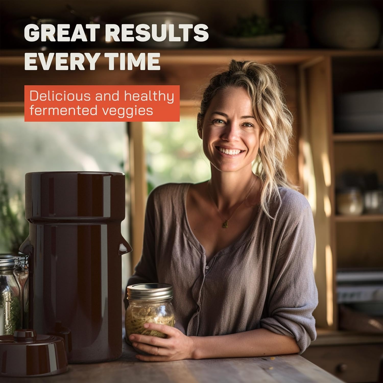 Keramische Fermentatiepot 4L met Gewichten & Deksel | 34% Korting!
