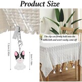 Set van 8 Tafelkleedgewichten Puppy Zwart - Windbestendig