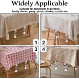 Set van 8 Tafelkleedgewichten Puppy Zwart - Windbestendig