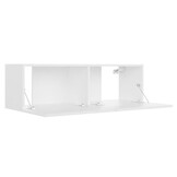 vidaXL TV-meubel 100cm Bewerkt Hout Wit - 34% Korting!