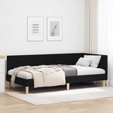 Hoekbedframe Zwart (80x200cm) - 35% Korting!