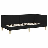 Hoekbedframe Zwart (80x200cm) - 35% Korting!