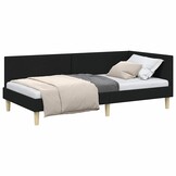 Hoekbedframe Zwart (80x200cm) - 35% Korting!