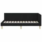 Hoekbedframe Zwart (80x200cm) - 35% Korting!