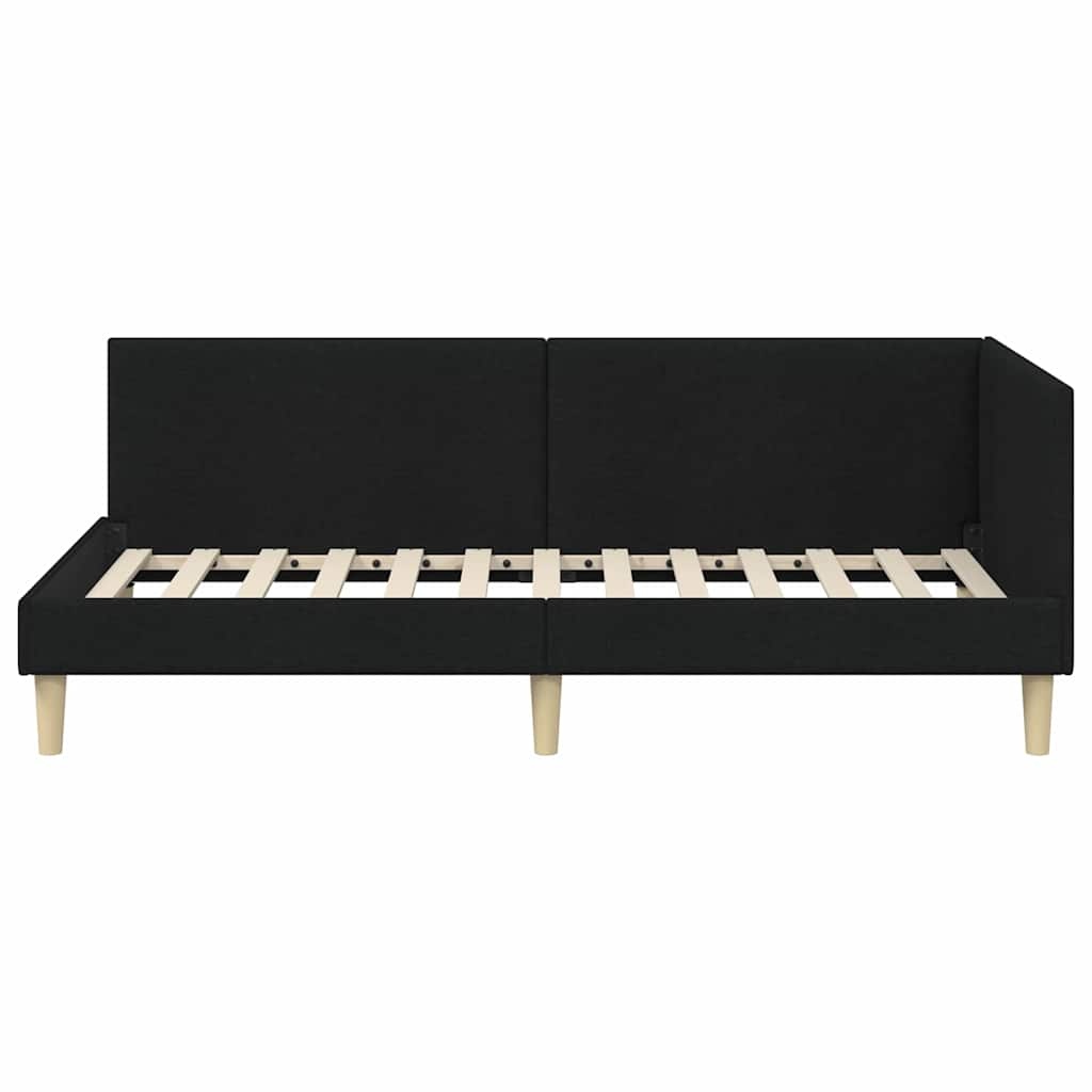 Hoekbedframe Zwart (80x200cm) - 35% Korting!