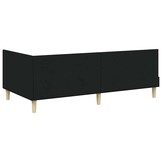 Hoekbedframe Zwart (80x200cm) - 35% Korting!