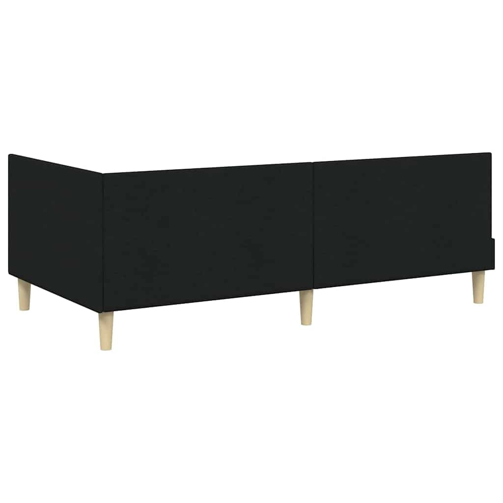 Hoekbedframe Zwart (80x200cm) - 35% Korting!