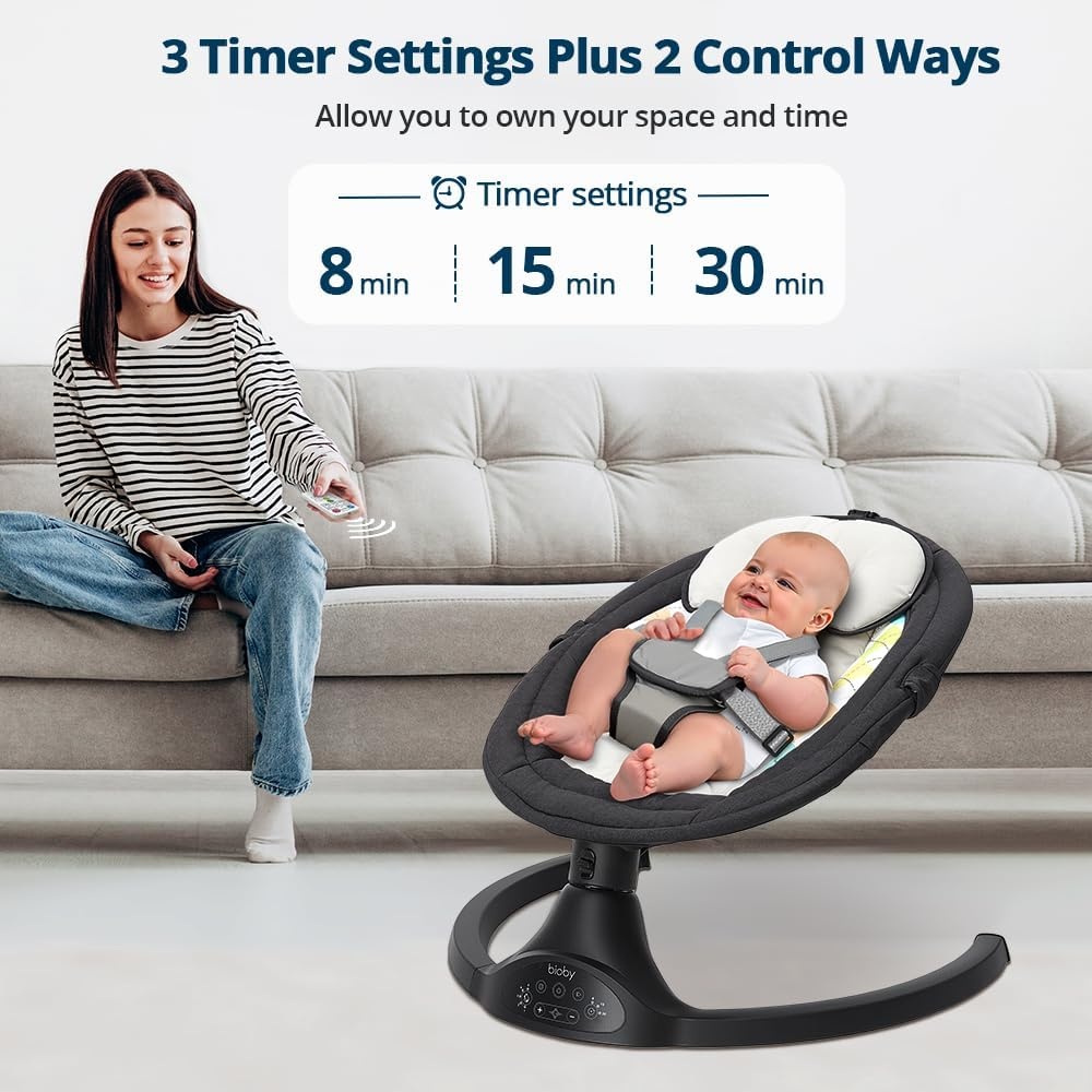 Elektrische Babyschommel & Wipstoel (2-9kg) - 34% Korting