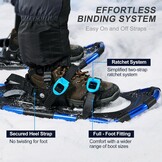 Sneeuwschoenenset 4-in-1 Dames/Heren L Blauw - 29% Korting!