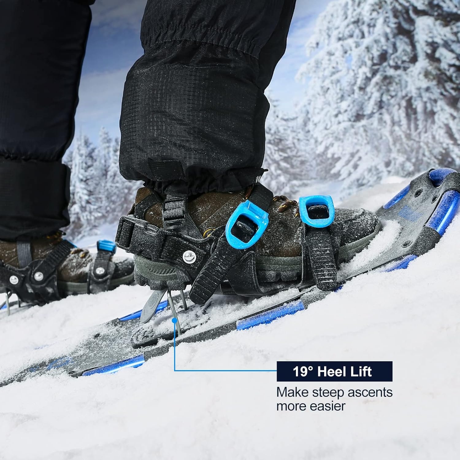 Sneeuwschoenenset 4-in-1 Dames/Heren L Blauw - 29% Korting!