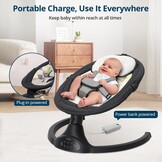 Elektrische Babyschommel & Wipstoel (2-9kg) - 34% Korting