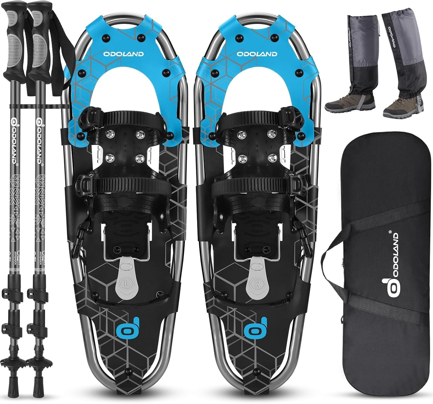 Sneeuwschoenenset 4-in-1 Dames/Heren L Blauw - 29% Korting!