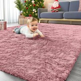 Hoogpolig Vloerkleed Crème 200cm Rond | Pluizig & Wasbaar | 29% Korting