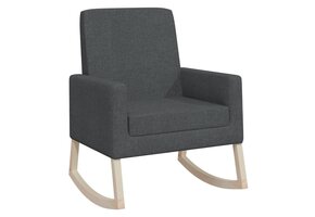 vidaXL Schommelstoel stof donkergrijs - 61% korting