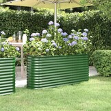 VidaXL Plantenbak Staal Groen - 34% Korting!