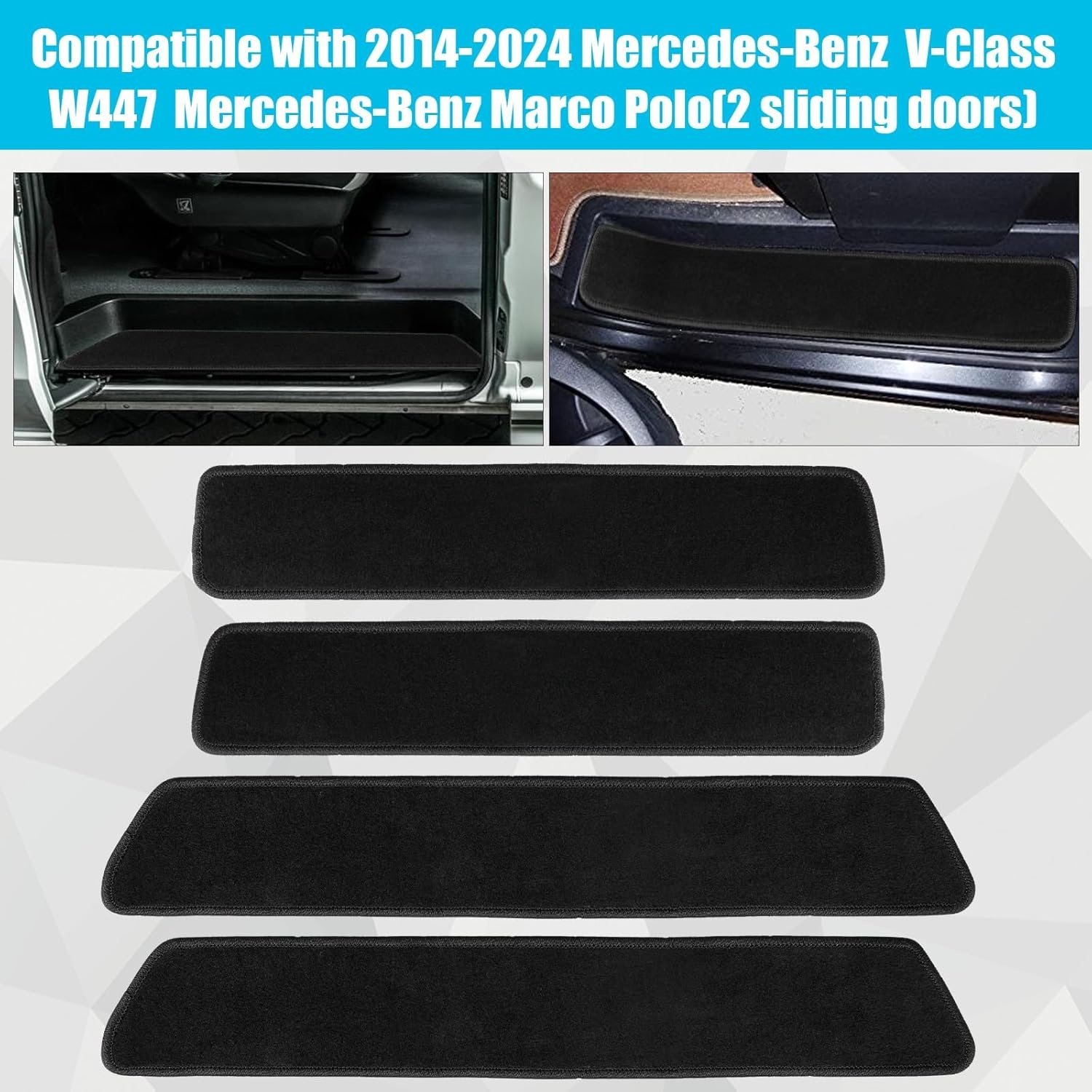 Vloermatten Set Velours Mercedes V-Class W447 (29% Korting!)