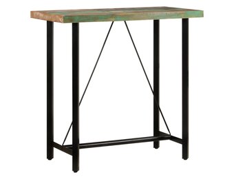 VidaXL Bartafel 110x55x107 cm - Gerecycled Hout & IJzer - 35% Korting!