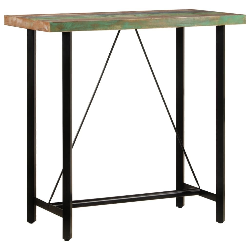VidaXL Bartafel 110x55x107 cm - Gerecycled Hout & IJzer - 35% Korting!
