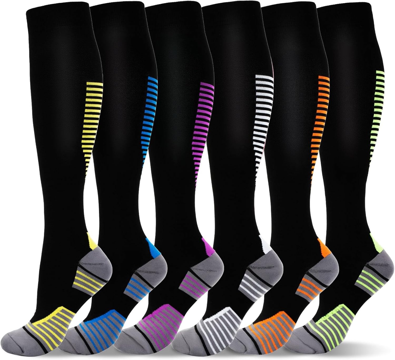 LEOSTEP Compressiekousen (6 paar) - 28% Korting