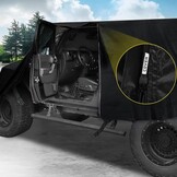 Waterdichte Autohoes 420D Oxford Zwart - Bescherming Buiten