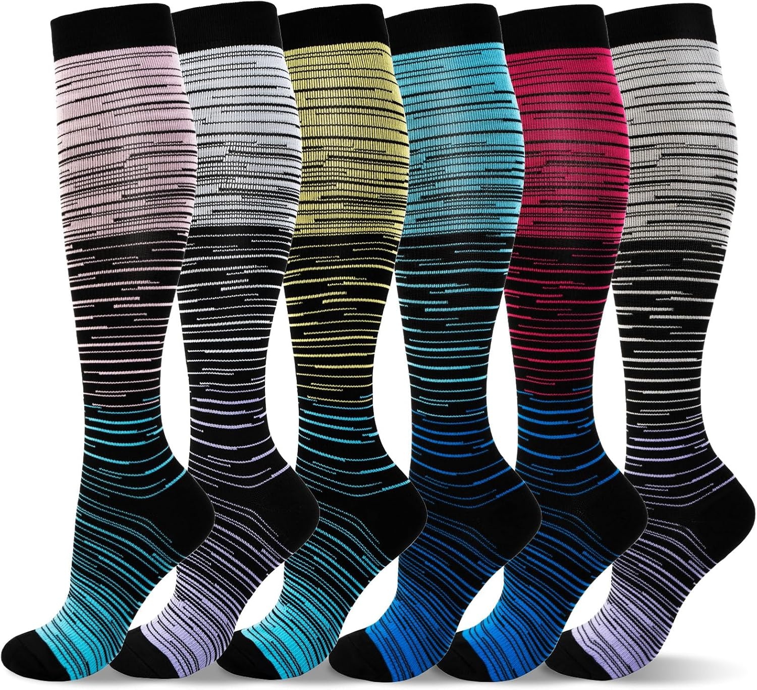 LEOSTEP Compressiekousen (6 paar) - 28% Korting