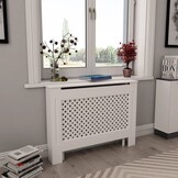 Radiatorombouw MDF Wit - 112x19x81,5 cm | 36% Korting